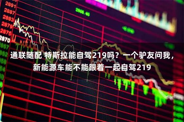 通联随配 特斯拉能自驾219吗？一个驴友问我，新能源车能不能跟着一起自驾219